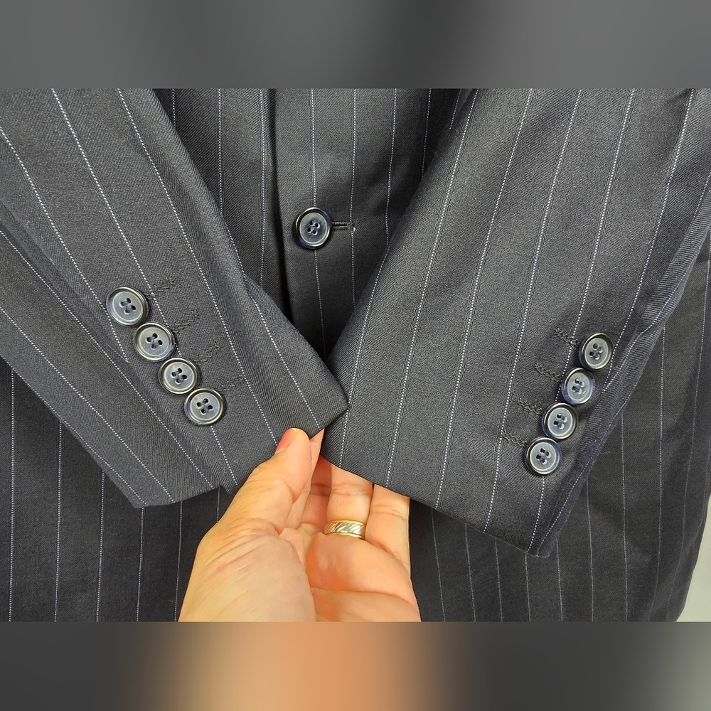 Ysl Yves Saint Laurent Pour Homme Striped Navy Pu… - image 5